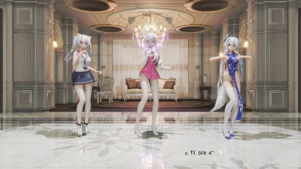 MMD05汉服JK白娘子同款三重快感轻闪耀STEP