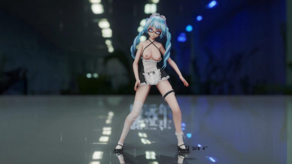 MMD58 白色眼镜少女 mikuKDA