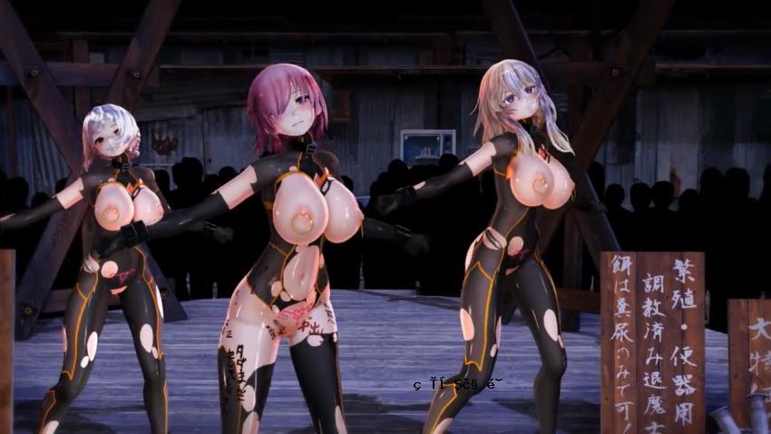 MMD性感大胸安慰女人射死